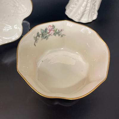 3 Piece Lot of Lenox, Including Wedding Promises Bride & Groom Figurine