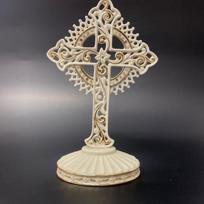Lennox eternal faith, Porcelain cross with crystal accents