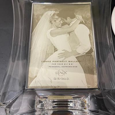 Lennox Wedding Promises Collection, Opal Innocence, Swan Cake Topper & Lenox Wedding Promises Crystal Frame