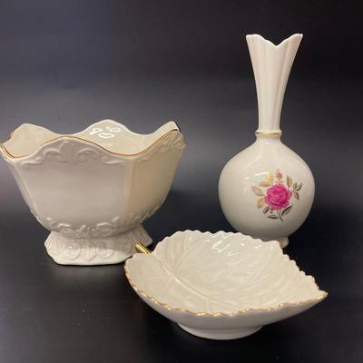 3 Piece Lot of Lenox Porelain