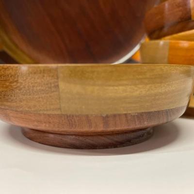 Wooden Salad Bowl Set