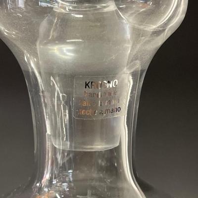 Lot of 3 Glass Decanters, Including Crate & Barrel