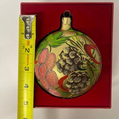 Vintage 2006 Saks Fifth Avenue Annual Christmas Ball Ornament, Hand Made