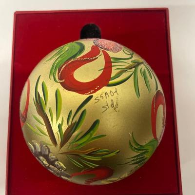 Vintage 2006 Saks Fifth Avenue Annual Christmas Ball Ornament, Hand Made
