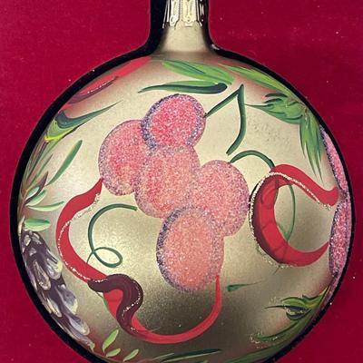 Vintage 2006 Saks Fifth Avenue Annual Christmas Ball Ornament, Hand Made