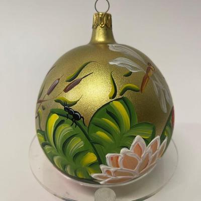 Vintage 1999 Saks Fifth Avenue Annual Christmas Holiday Ball Hand Made Ornament, Signed
