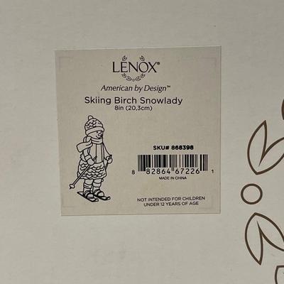 Lenox Skiing Birch Snowlady Figurine