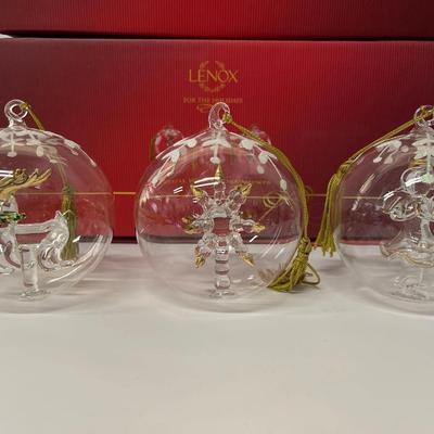 Lenox For the Holidays Crystal Wonder Ornaments