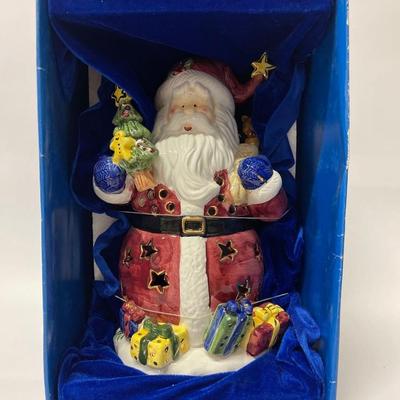 Ceramic Santa Tea Light Candle Holder