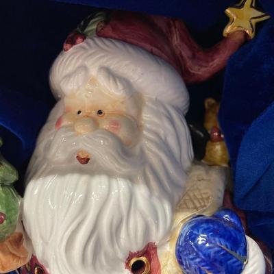 Ceramic Santa Tea Light Candle Holder