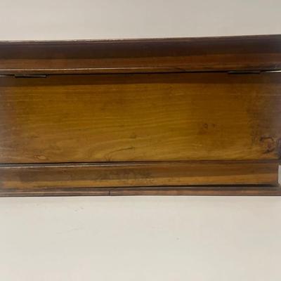 Antique Italian Sorrento Ware Olive Wood Casket, 1920s