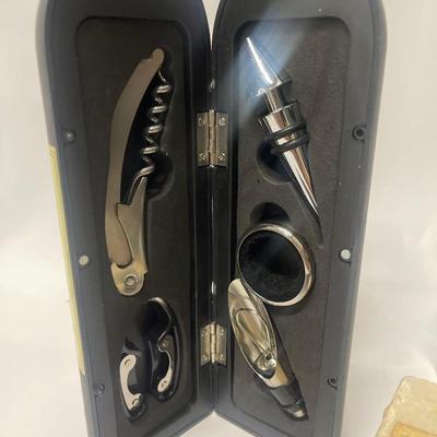 Lot of Wine Themed Bar Accessories