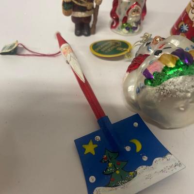 Lot of Assorted Handmade and Hand Painted Christmas Holiday Ornaments