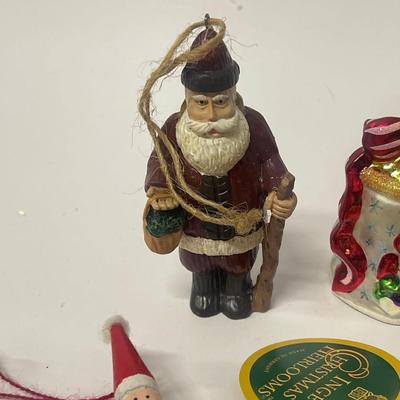 Lot of Assorted Handmade and Hand Painted Christmas Holiday Ornaments