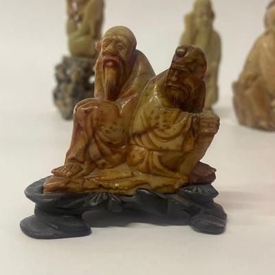 Lot of Authentic Vintage Chinese Soapstone Figurines