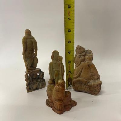 Lot of Authentic Vintage Chinese Soapstone Figurines
