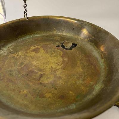 Antique Brass Scale with Brass Pans