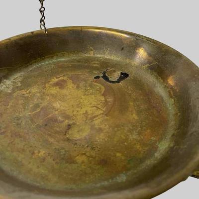 Antique Brass Scale with Brass Pans