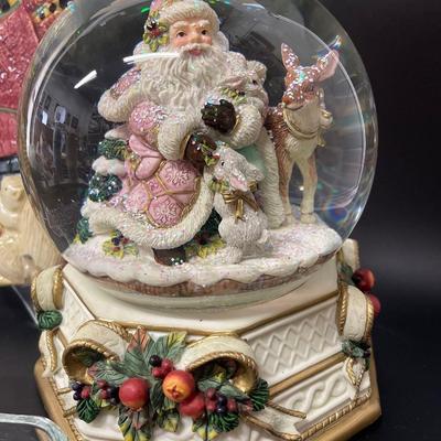Lot of Christmas Accents, Fitz & Floyd Music Box