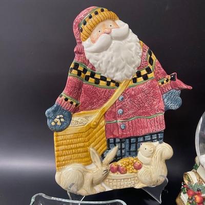 Lot of Christmas Accents, Fitz & Floyd Music Box