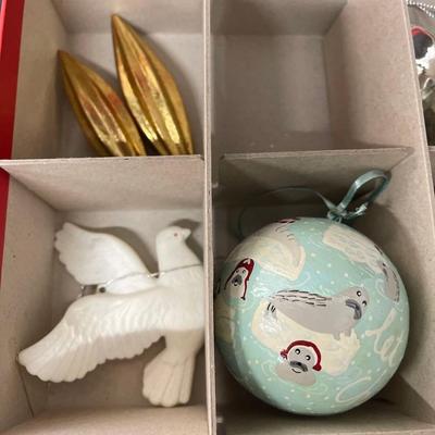 Lot of Vintage Style Christmas Ornaments