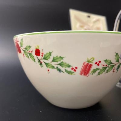 Lenox Christmas Holiday Ornaments, Santa Figurine & Bowl