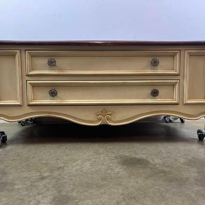 Thomasville Impressions 2 Tone Wood Coffee Table