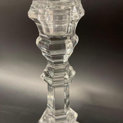 Pair of Tiffany & Co Crystal Candlesticks