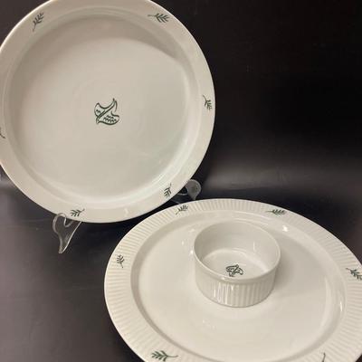 Dansk Olive Branch Quiche Dish & Chip & Dip