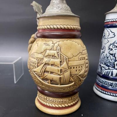 Lot of Vintage Beer Steins