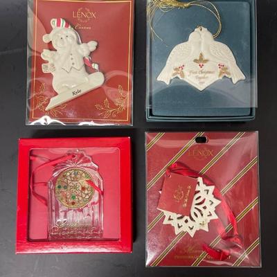 Lot of Lenox & Gorham Ornaments