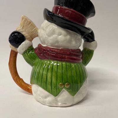 Omnibus by Fitz & Floyd Snowman Water Pitcher
