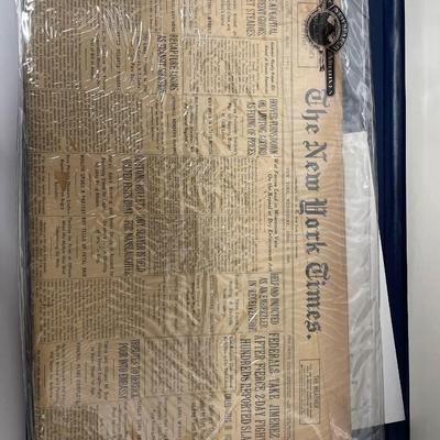 Historic New York Times Newspaper April 3, 1929, COA