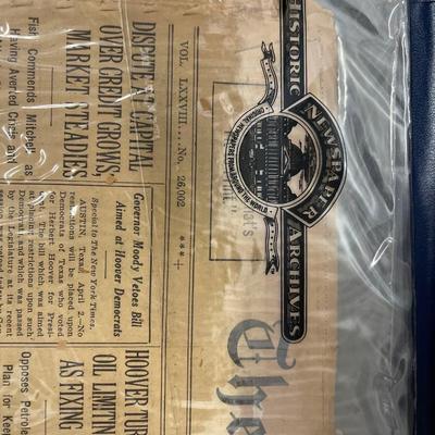 Historic New York Times Newspaper April 3, 1929, COA