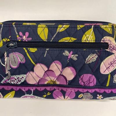 Vera Bradley Floral Nightengale Turnlock Wallet