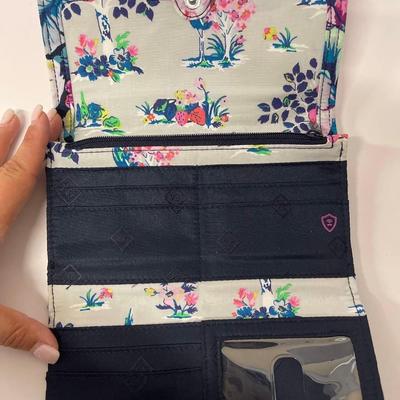 Vera Bradley Garden Grove RFID Tri Fold Wallet