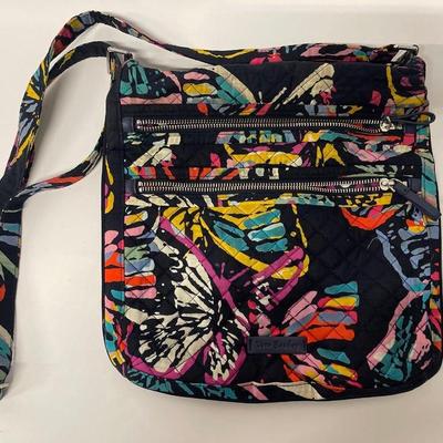 Vera Bradley Quilted Butterfly Cross Body Bag
