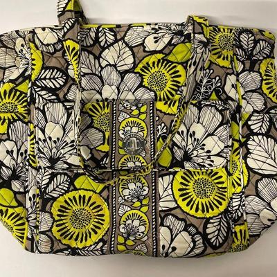 Vera Bradley Citron Hand Bag with Turn Lock