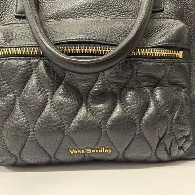 Vera Bradley Black Leather Handbag