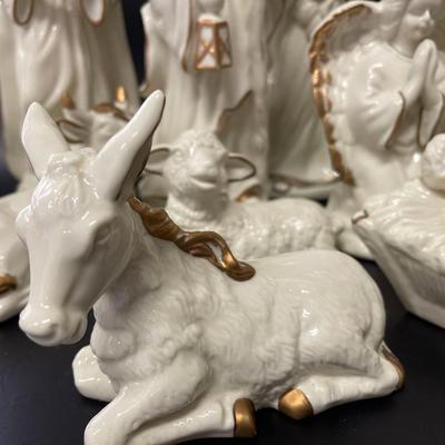 Ivory Porcelain Nativity Set