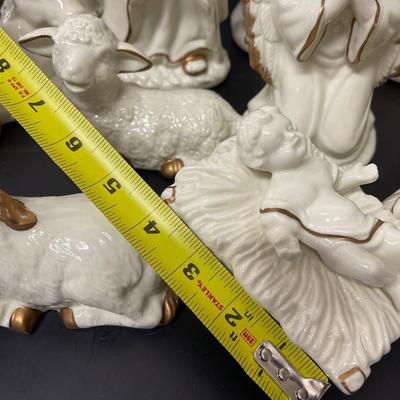 Ivory Porcelain Nativity Set