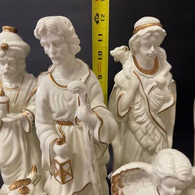 Ivory Porcelain Nativity Set