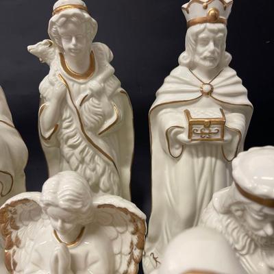 Ivory Porcelain Nativity Set