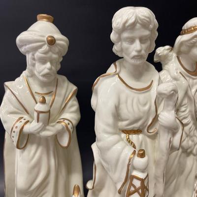 Ivory Porcelain Nativity Set