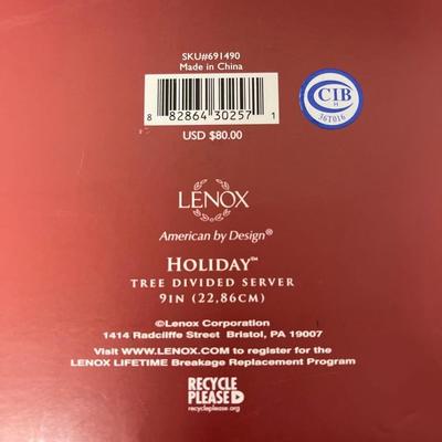 Lenox Holiday Tree Divided Server