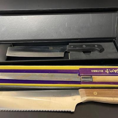 Lot of 3 Kitchen Knives