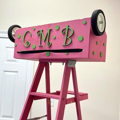 Mardi Gras Pink Parade 6ft. Ladder