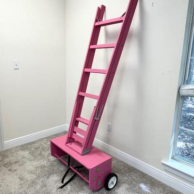 Mardi Gras Pink Parade 6ft. Ladder