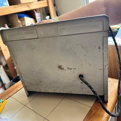 Vintage Metal Electric Plug In Heat Up Stove Top Kids Play Oven Kitchen BL