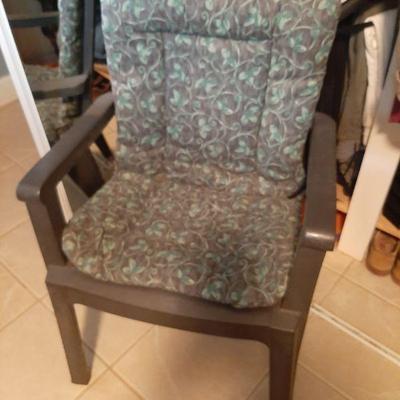 Chair and cushion. $9.00